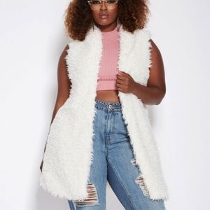 Faux fur vest